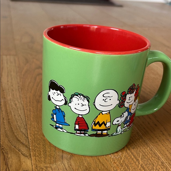 Peanuts Other - Peanuts Green and Red Ceramic Character Mug